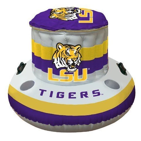 LSU TIGERS 32 Quart Inflatable Cooler Collegiate Licensed Product Pool Beach Cover
