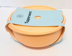 Tupperware Blüte Servieren & Aufbewahren zwei Schüssel Sets Pfirsich Farbe 5,4 Tassen & 10,5 Tassen - Bild 1 von 13