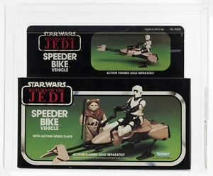 Star Wars Return Of The Jedi Speeder Bike AFA Graded 80 NM MISB Kenner 1983 - Picture 1 of 7