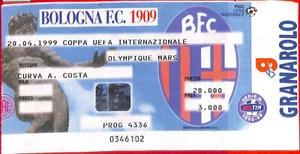 C0888 - ALTES TICKET FUSSBALLSPIEL - 1999: BOLOGNA - OLYMPIQUE MARSEILLE - Bild 1 von 1
