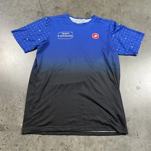 Castelli Cycling Shirt Mens Small Blue Minor Flaws Lightweight Addaday Stretch - Picture 1 of 12