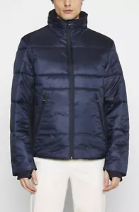 Tommy Hilfiger Mixed Media Hybrid Padded Funnel Neck Jacket Size L RRP £390 - Picture 1 of 24