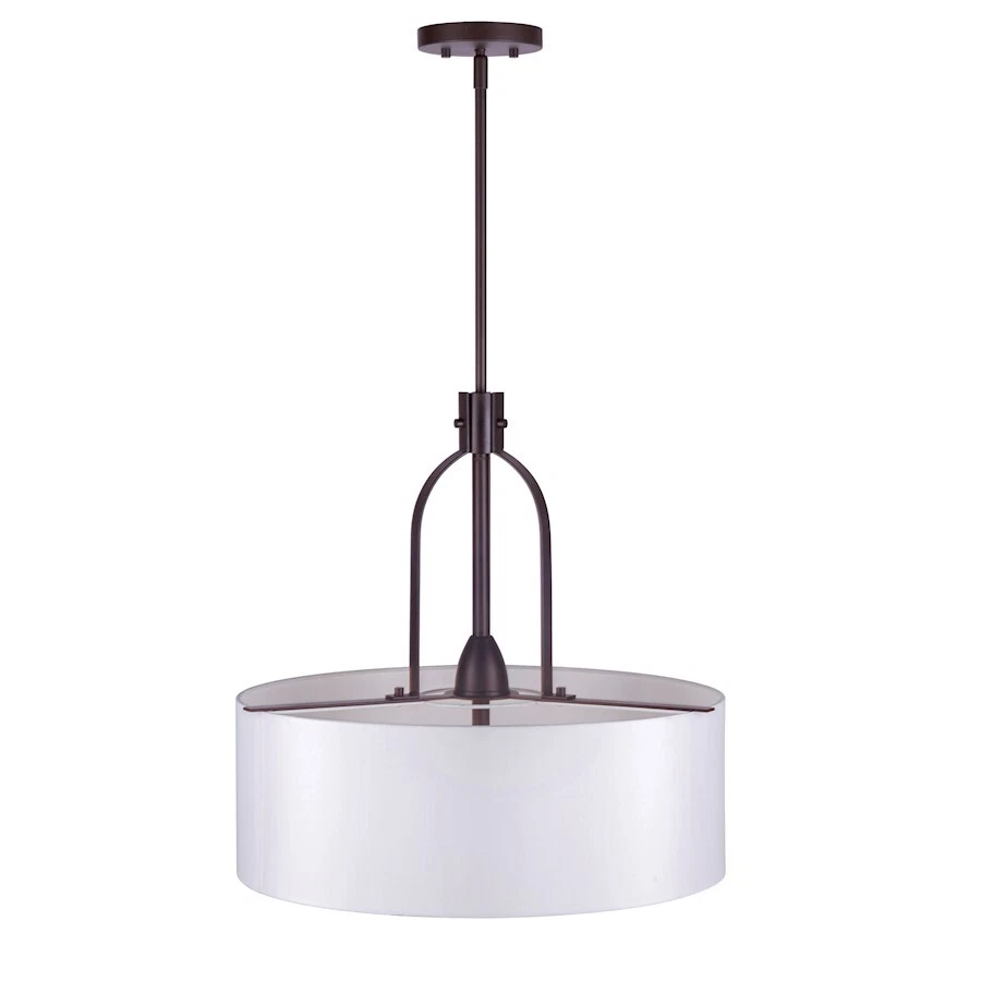 Forte Lighting Tama 3 Light Drum Pendant, Antique Bronze - 2738-03-32 - Image 1 of 1