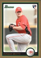 2010 Bowman Draft Gold Cincinnati Reds Baseball Card #BDP68 Jordan Smith