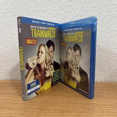Trainwreck (Blu-ray/DVD/Digital, 2015) Unrated with Slipcover Amy Schumer SEALED - Image 1 of 4
