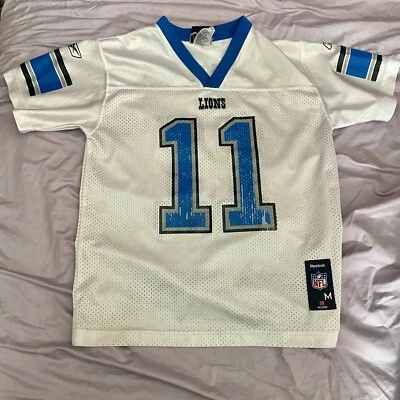 Youth Detroit Lions Roy Williams Medium (10/12) Jersey (White) NFL Players Inc Foto 1 de 4