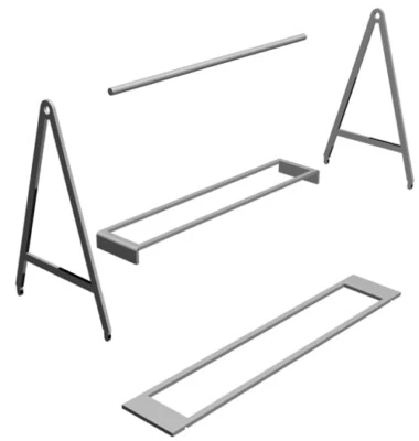 CAVALLETTO PORTA CARROZZERIA/PEZZI in FOTOINCISIONE  Tameo TWUA010 - Immagine 1 di 2