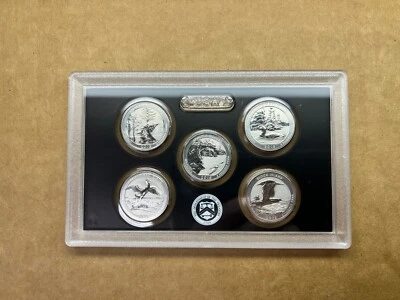 2018 S San Francisco Silver Reverse Proof Quarter Set NO BOX & COA 5 Coins - Image 1 of 2
