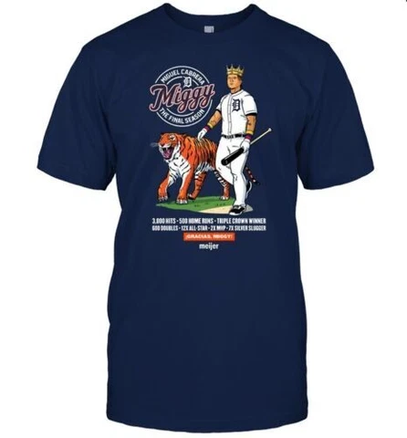 NEW!! Thank You Miguel Cabrera #24 Detroit Tigers Team T-Shirt Gracias Miggy Cover