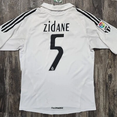 2006 Adidas Real Madrid дома Джерси Зинедин Зидан Kids XL Лига Франция - Изображение 1 из 4