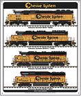 Chessie System Metal Railroad / Train Sign  (10" X 12" ) -  Brand New!