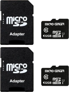Micro Center 32GB Class 10 Micro SDHC Flash Memory Card with Adapter for Mobile - Photo 1 sur 12