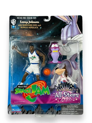1997 Space Jam Larry Johnson with Barnyard Dog and Bupkus Nerdluck by Playmates Cover
