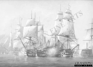 2 prints Battle of Trafalgar Naval art prints HMS Victory Horatio nelson - Picture 1 of 2