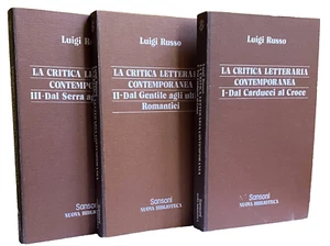 LUIGI RUSSO LA CRITICA LETTERARIA CONTEMPORANEA VOLUMI 1-2-3 SANSONI 1977 - Picture 1 of 21