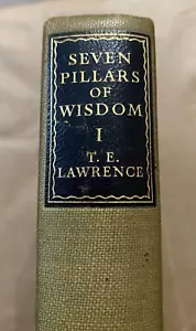 T E LAWRENCE- "SEVEN PILLARS OF WISDOM" TWO VOLUMES REPRINT SOCIETY 1939 VGC - Picture 1 of 22