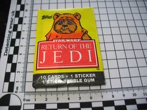 Topps USA 1983 Return of the Jedi Star Wars card wax pack sealed w gum EWOK type - Bild 1 von 3