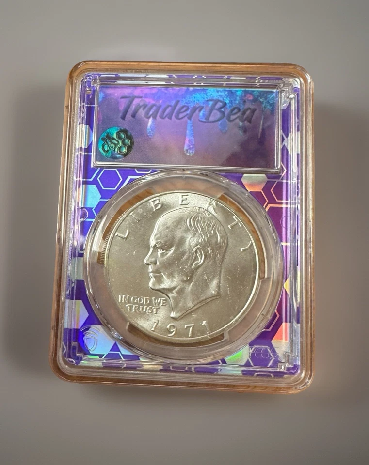 1971 S $1 Silver Ike Eisenhower Dollar PCGS MS65 - Image 1 of 4