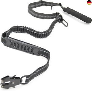 ILII Hundeleine Verstellbar (1,25m-1,5m), Reflektierend Bungee Hundeleine mit 2 - Bild 1 von 8