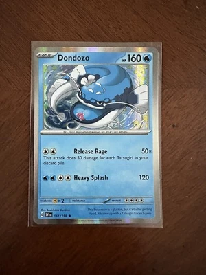 Dondozo 061/198 VERTICAL LINE HOLO EXCLUSIVE Pokemon Scarlet & Violet TCG Nm/m - Image 1 of 4