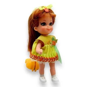 Liddle Kiddles Doll 1968 Sheila Skediddle #3765 Red Hair Dress Pusher 4" Mattel - Picture 1 of 12