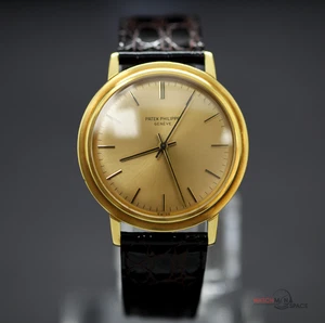 Patek Philippe Vintage 3569 Calatrava 18K YG - 35 mm con esfera de champán #X29 - Imagen 1 de 9