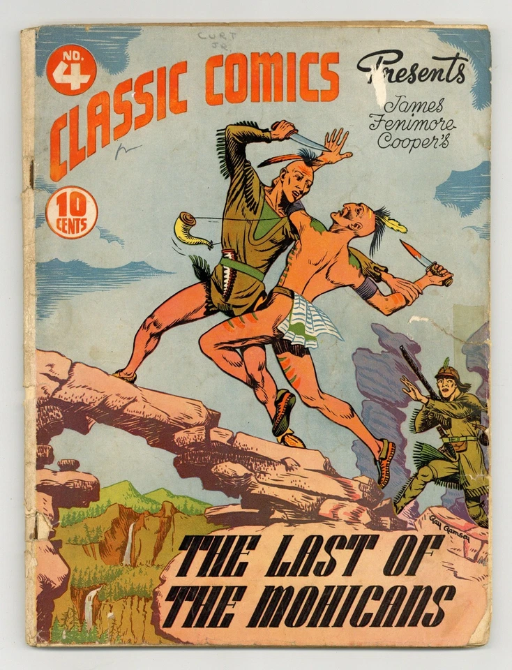 Classics Illustrated 004 The Last of the Mohicans #1 GD 2.0 1942 - Image 1 of 2