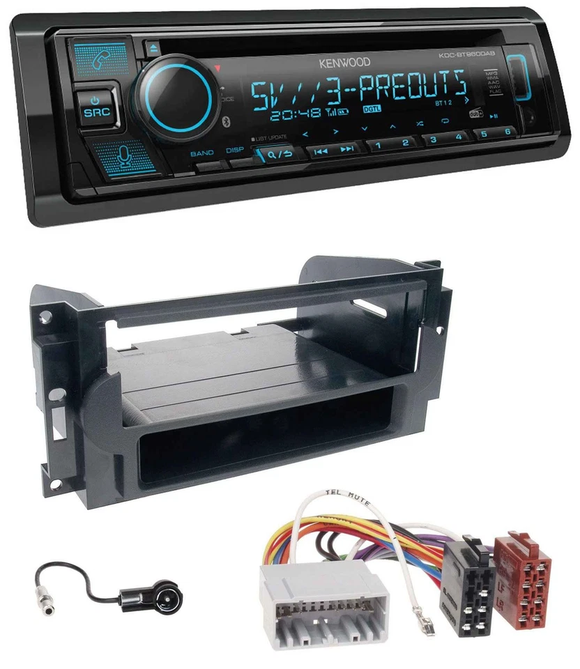 Kenwood Bluetooth USB CD MP3 DAB Autoradio für Chrysler PT Cruiser 300C Dodge Je - Bild 1 von 4