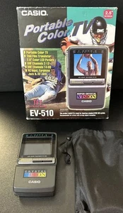 Vintage Casio Portable TV EV-510 SUPER CRYSTAL VISION Color UNTESTED - Picture 1 of 9