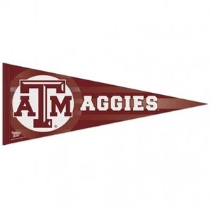 Texas A&M Aggies 12x30 Premium Wool Pennant [NEW] NCAA Sign Banner Wall Cave - Picture 1 of 1