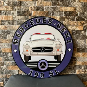 Mercedes-Benz 190 SL – Heavy Metal Sign  (1955) – 19.7" (50cm) - Picture 1 of 11