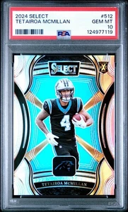 2024 Panini Select - 2025 XRC Tetairoa McMillan Rookie #512 PSA 10 RC Panthers - Picture 1 of 2