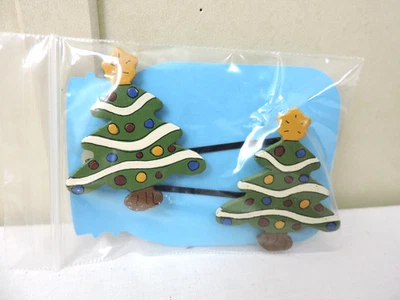 Alfileres Bobbie decorativos para árbol de Navidad alfileres para el cabello de madera hechos a mano Foto 1 de 2