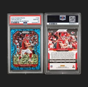 2020 Panini Prizm - Travis Kelce #122 No Huddle Blue Prizm 65/79 - Bild 1 von 1