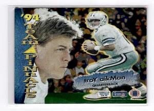 1994 Pinnacle Team Pinnacle Joe Montana/Troy Aikman #TP1 HOF - Picture 1 of 2