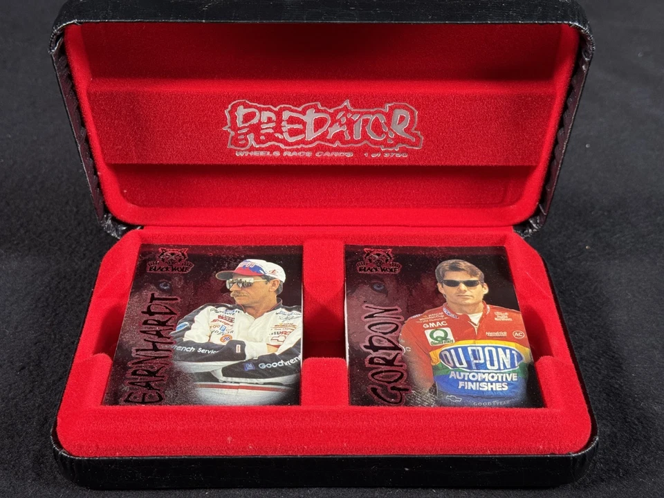 1997 Wheels Predator Black Wolf Complete Set 1/3750 Jeff Gordon Dale Earnhardt - Image 1 of 2