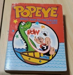 Popeye Ghost Trip to Treasure Island Vintage 1967 Whitman Big Little Book - Picture 1 of 9