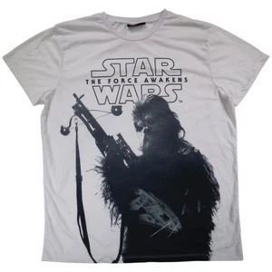 T-shirt uomo grafica Star Wars Chewbacca taglia XL bianca manica corta girocollo - Foto 1 di 8