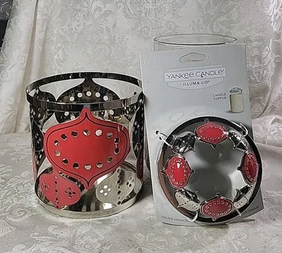 Yankee Candle adornos escandinavos manga vela grande y tapa Illuma a juego Foto 1 de 4