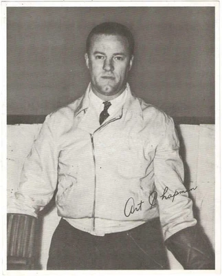 Lot (2) Early 1950s Cleveland Barons Photos Art Chapman Roy Goldsworthy NM Cond - Image 1 of 2