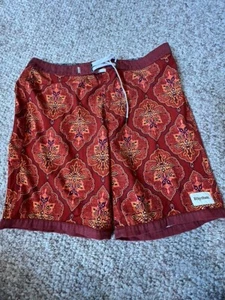 Rhythm Swim Shorts Trunks Mens 34 Multicolor Flat Front Floral Beach Surfing - Picture 1 of 6
