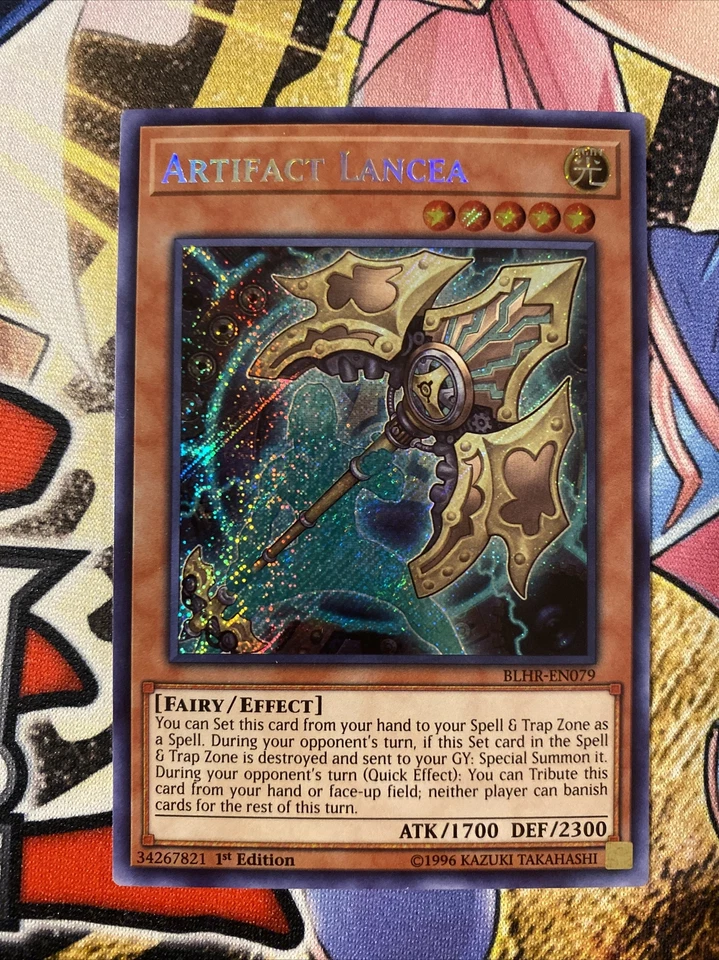 Yugioh Artifact Lancea - BLHR-EN079 - Secret Rare - 1st Edition - NM - Image 1 of 1