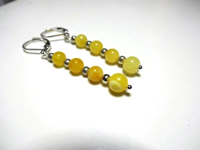 BRINCOS GENUÍNOS feitos à mão âmbar caramelo - Imagem 1 de 4