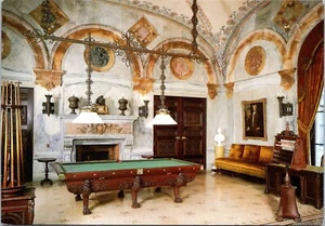The Breakers-Billiard Room Ochre Point Newport Rhode Island Postcard Unposted - Picture 1 of 2