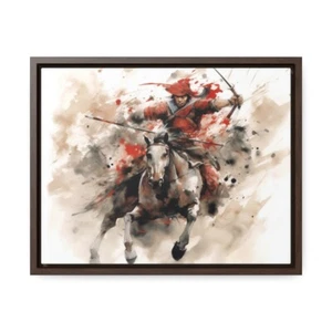 Samurai zu Pferd in Aquarellen 2 - Bild 1 von 9