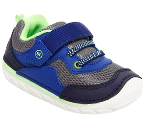 Zapatillas Stride Rite 3W 3 de ancho para niños pequeños Rhett atléticas azules 6-9 meses *Ver tabla - Imagen 1 de 7