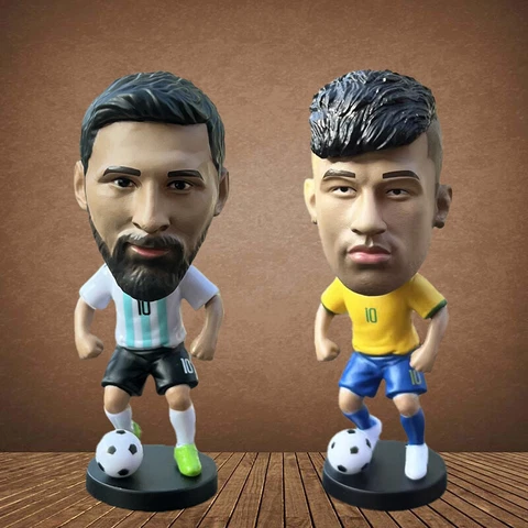 Cristiano Ronaldo Bobblehead Figure Lionel Messi Statue Doll Messi Toy Figurine Cover