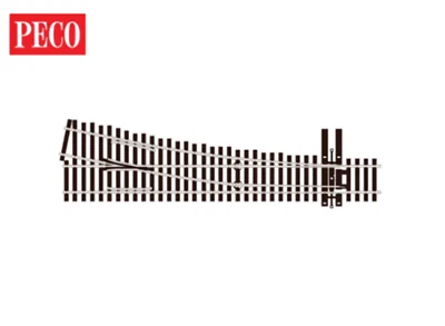 Peco SL8352 HO Gauge Code 83 No 5 L/H Insulfrog Turnout - Image 1 of 2