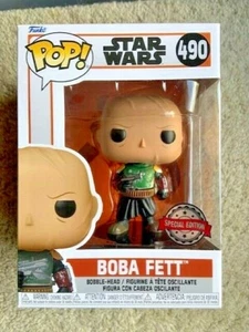 Boba Fett Unmasked SE 490 Star Wars Funko Pop Vinyl New in Mint Box + Protector - Picture 1 of 7