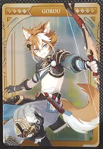 Genshin Impact GOROU Metal Card Bandai Japanese TCG Cosplay NM - Picture 1 of 10